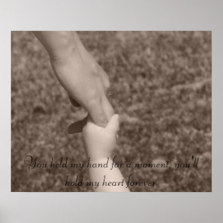 Du hast mir einen Moment die Hand gehalten... Poster