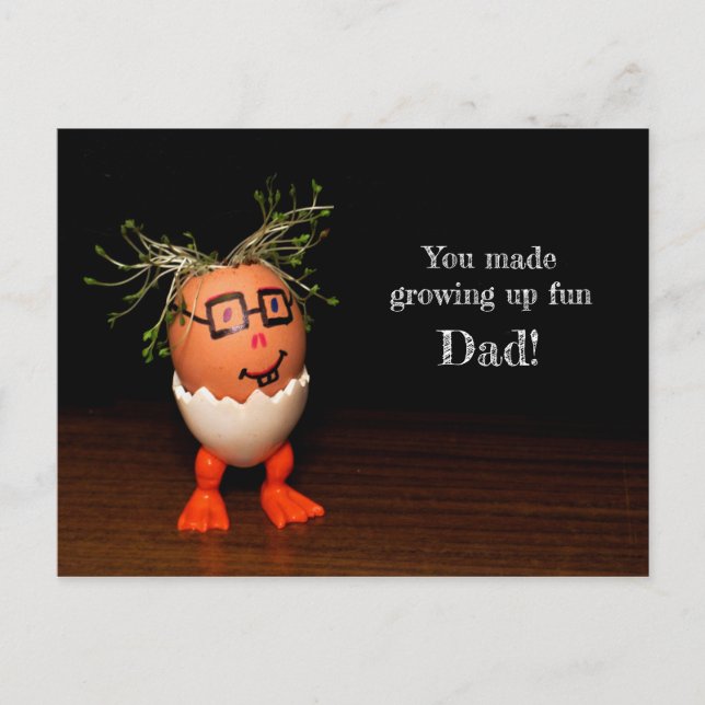Du hast Spaß gemacht Vater Postcard Semi Glossy Postkarte (Vorderseite)