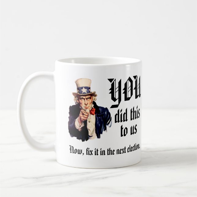 DU hast uns das angetan Kaffeetasse (Links)