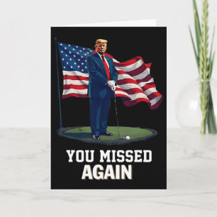 Du hast wieder daneben gelegen Trump 2025 USA-Flag Karte