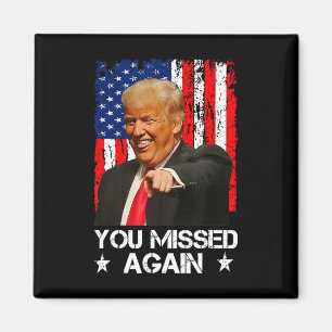 Du hast wieder daneben gelegen Trump 2025 USA-Flag Magnet