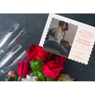 Du hast zum Valentinstag meines Herzens gesprochen Feiertagskarte