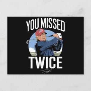 Du hast zweimal Golf 2024 Wählt Trump Mich verpass Postkarte