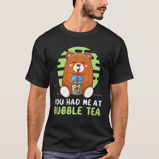 Du hattest mich bei Boba Cream Puff Straw Col T-Shirt (Vorderseite)