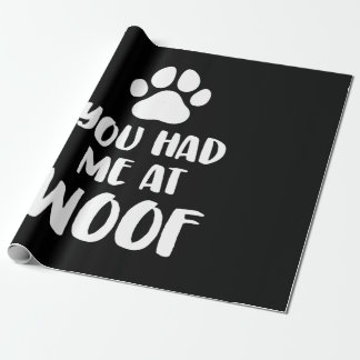 Du hattest mich bei einem Geschenk von Woof Hunden Geschenkpapier