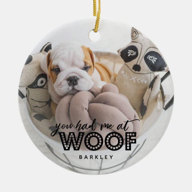 Du hattest mich bei einem Zitat von Niedlichen Hun Keramik Ornament (Vorne)