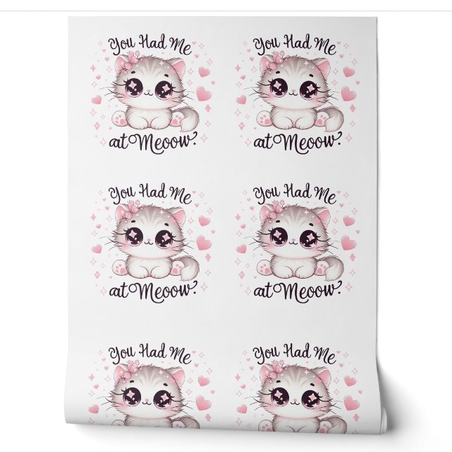 Du hattest mich bei Meoow Kawaii Cat Niedlich Past Tapete (Abrollen)