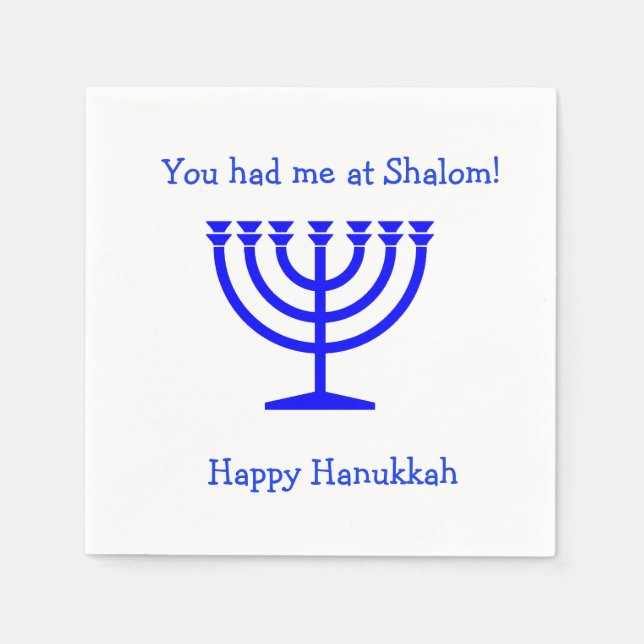 Du hattest mich bei Shalom Cocktail Servietten Han (Vorderseite)
