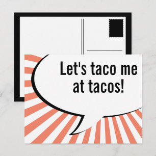 Du hattest mich bei tacos postkarte