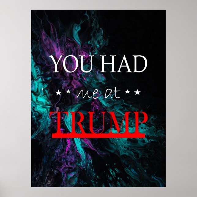 Du hattest mich bei Trump Poster (Vorne)