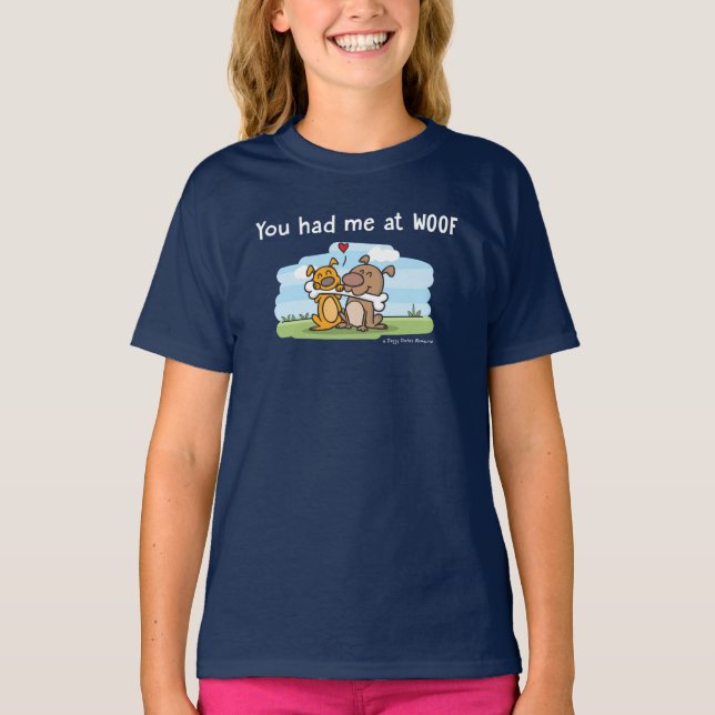 Du hattest mich bei Woof - Doggy Dates T-Shirt (Vorderseite)