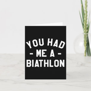 Du hattest mich einen Biathlon Biathlete Karte