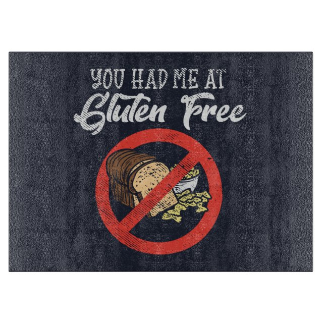 Du hattest mich glutenfrei schneidebrett (Vorderseite)