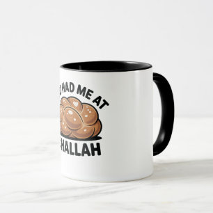 Du hattest mich im jüdischen Challah-Juden Hanukka Tasse