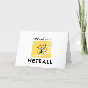 Du hattest mich im Netzball Feiertagskarte