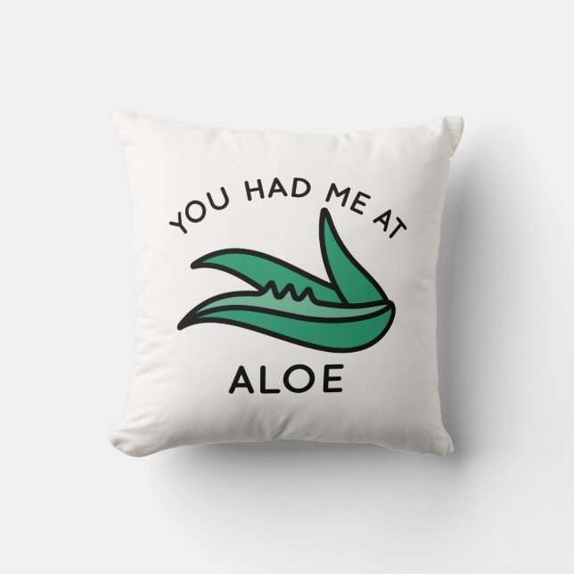 Du hattest mich in Aloe Kissen (Vorderseite)