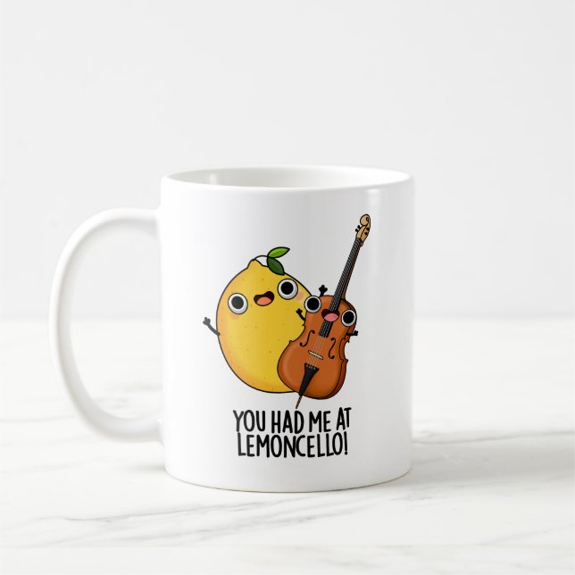 Du hattest mich in Lemon-cello Funny Drink Pub Kaffeetasse (Links)