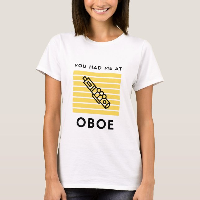 Du hattest mich in Oboe T-Shirt (Vorderseite)