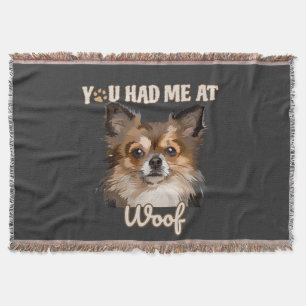 Du hattest mich in Woof   Spitz Hunde Liebhaber Decke