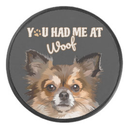 Du hattest mich in Woof | Spitz Hunde Liebhaber Eishockey Puck