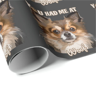 Du hattest mich in Woof Spitz Hunde Liebhaber Geschenkpapier