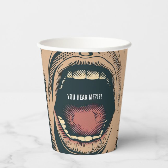 Du hörst mich pappbecher (Rückseite)