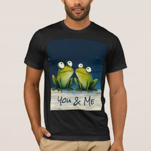 Du & Ich Frösche – Süße romantische Tierkunst T-Shirt