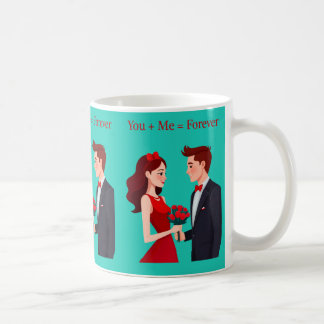 Du + Ich = Für Immer Romantisches Paartasse Kaffeetasse