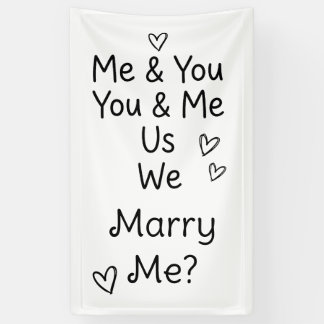 Du & Ich, Ich & Du, Wir, Wir, Heirate Mich? Banner