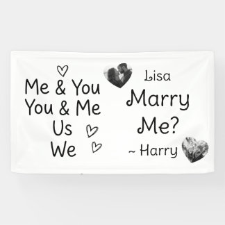 Du & Ich, Ich & Du, Wir, Wir, Heirate Mich? Foto Banner