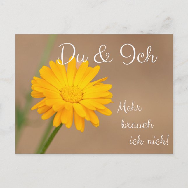 Du & Ich! Mehr... Postkarte (Vorderseite)