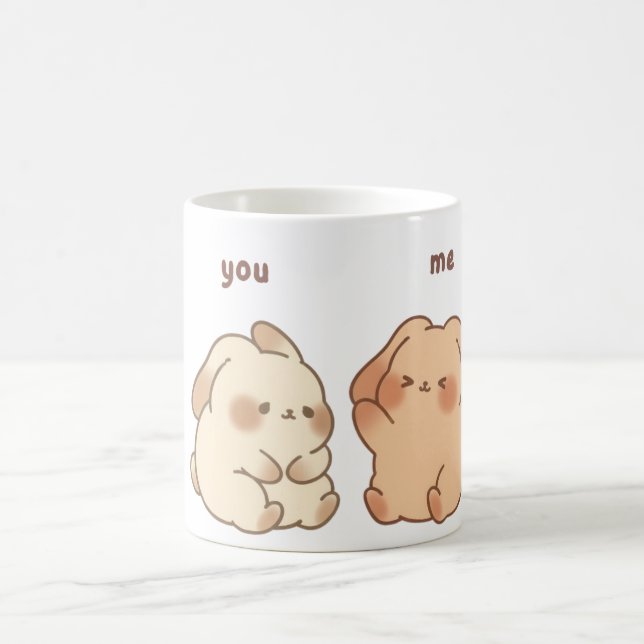 Du & Ich Süße Hase Tasse (Mittel)