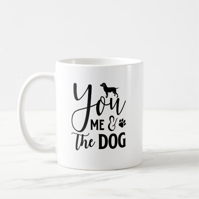 Du, ich und der Hund Kaffeetasse (Links)
