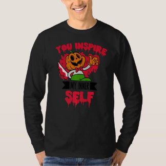 Du Inspiriere meine innere Selbst Halloween-Kürbis T-Shirt