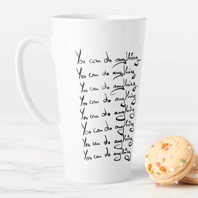 Du KANNST ALLES TUN! inspirierendes Zitat Milchtasse (Beispiel)