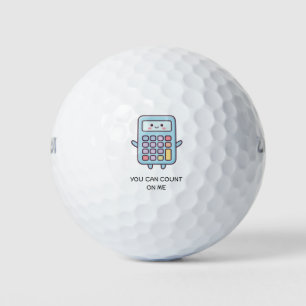 'Du kannst auf mich zählen' Mathe-Liebhaber Lustig Golfball