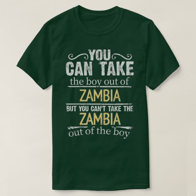 Du kannst den Jungen aus Sambia entfernen, aber du T-Shirt (Design vorne)