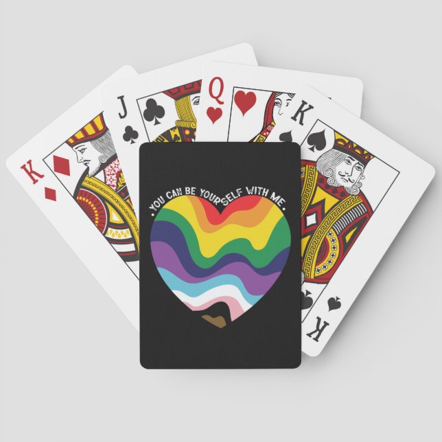 Du kannst dich selbst mit mir verbinden. spielkarten (Rückseite)