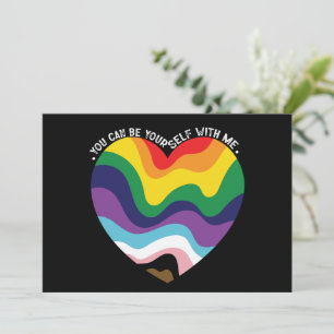 Du kannst du selbst bei mir sein LGBT Transgender  Einladung