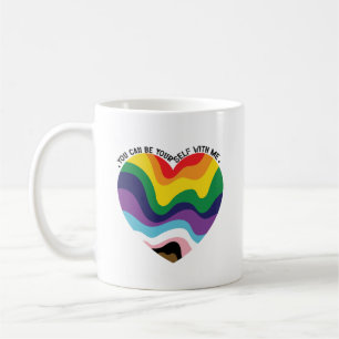 Du kannst du selbst bei mir sein LGBT Transgender  Kaffeetasse