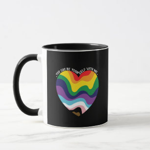 Du kannst du selbst bei mir sein LGBT Transgender Tasse
