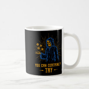 Du kannst es auf jeden Fall versuchen Skeleton Wiz Kaffeetasse