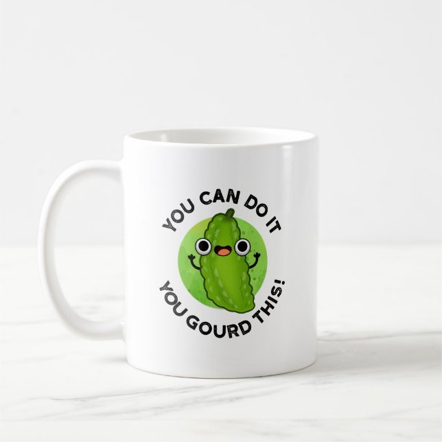 Du kannst es schaffen, dass du diesen lustigen Veg Kaffeetasse (Links)