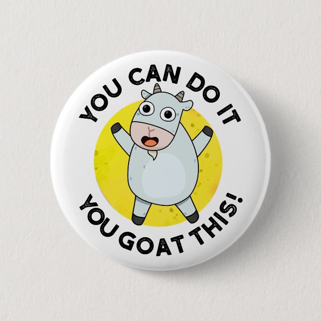 Du kannst es tun, du hast diesen lustigen Tierpuff Button (Vorderseite)
