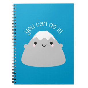 Du kannst es tun! Kawaii Mt Fuji Notizblock