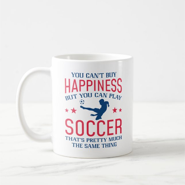 Du kannst Fußball spielen Kaffeetasse (Links)