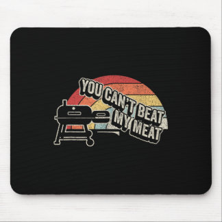 Du kannst mein Fleisch Retro-Bbq-Pit Reverse-Flow- Mousepad