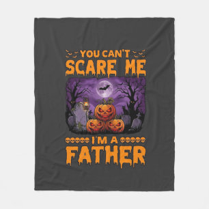 Du kannst mich erschrecken Vater Halloween-Kürbiss Fleecedecke