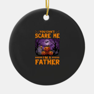 Du kannst mich erschrecken Vater Halloween Kürbiss Keramik Ornament