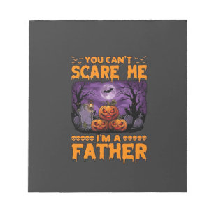 Du kannst mich erschrecken Vater Halloween Kürbiss Notizblock